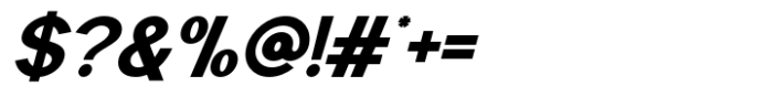 Raxogen Black Italic Font OTHER CHARS