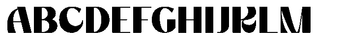 Rayed Font UPPERCASE
