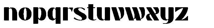 Rayed Font LOWERCASE