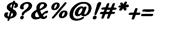 Raylin Bold Font OTHER CHARS