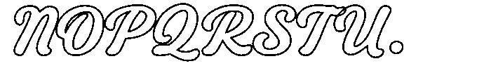 Raylin Outline Font UPPERCASE