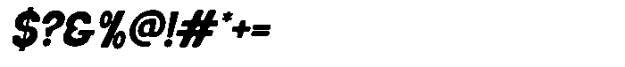 Rayton Brink Italic Font OTHER CHARS