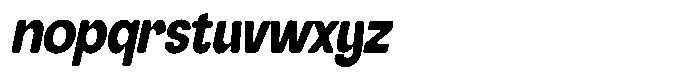 Rayton Brink Italic Font LOWERCASE