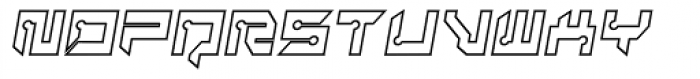 Rayzor Sharp Outline Italic Font UPPERCASE