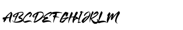 Razkes Brush Font UPPERCASE