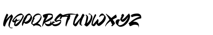 Razkes Brush Font UPPERCASE