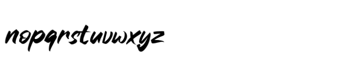 Razkes Brush Font LOWERCASE
