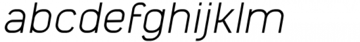 Razlug Light Oblique Font LOWERCASE