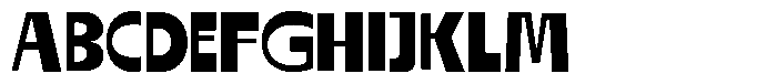 Razor Block Font UPPERCASE