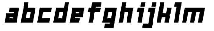 Razorsuite ExtraBold Oblique Font LOWERCASE