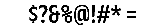 Racine Medium Font OTHER CHARS