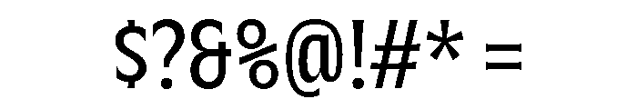 Racine Regular Font OTHER CHARS