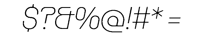 Rader Variable Regular 10 Font OTHER CHARS