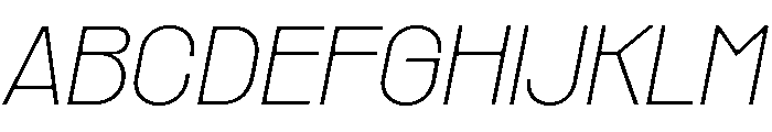 Rader Variable Regular 10 Font UPPERCASE