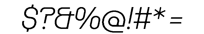 Rader Variable Regular 11 Font OTHER CHARS