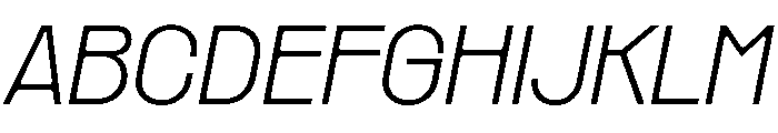 Rader Variable Regular 11 Font UPPERCASE