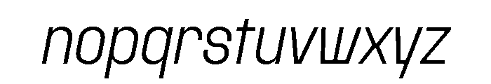 Rader Variable Regular 11 Font LOWERCASE