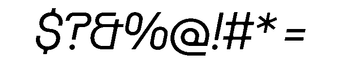 Rader Variable Regular 12 Font OTHER CHARS