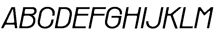 Rader Variable Regular 12 Font UPPERCASE
