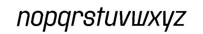Rader Variable Regular 12 Font LOWERCASE