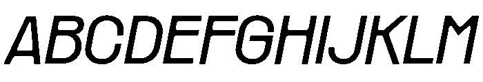 Rader Variable Regular 13 Font UPPERCASE
