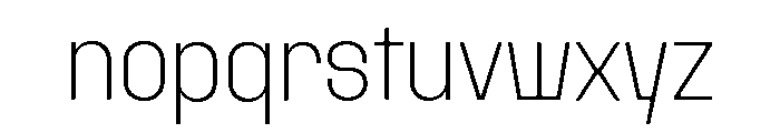 Rader Variable Regular 2 Font LOWERCASE