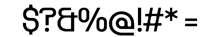 Rader Variable Regular 5 Font OTHER CHARS