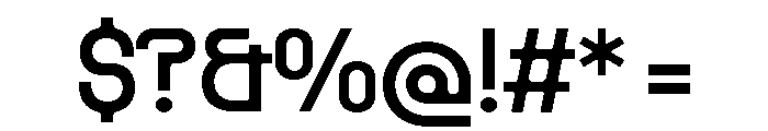 Rader Variable Regular 6 Font OTHER CHARS