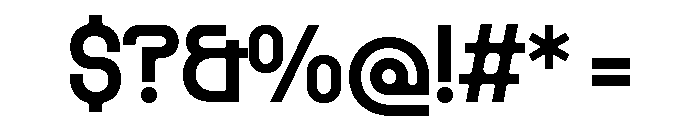 Rader Variable Regular 7 Font OTHER CHARS