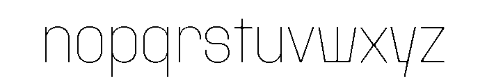 Rader Variable Regular Font LOWERCASE