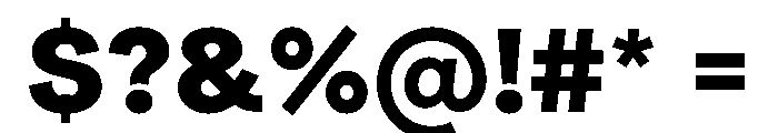 Radial Black Instance Font OTHER CHARS