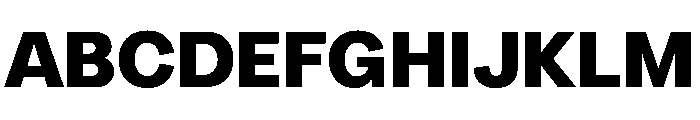 Radial Black Instance Font UPPERCASE
