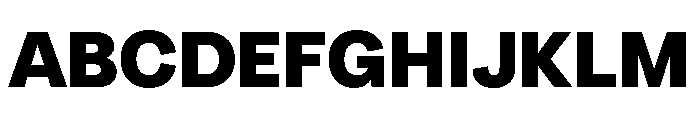 Radial Black Font UPPERCASE