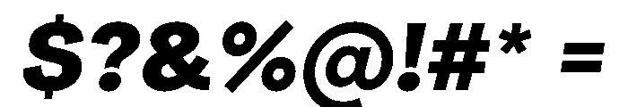 Radial BlackItalic Instance 6f7d9722 Font OTHER CHARS