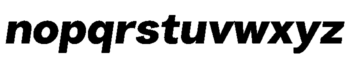 Radial BlackItalic Instance Font LOWERCASE