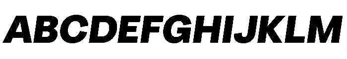 Radial BlackItalic Font UPPERCASE