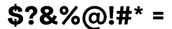Radial Bold Instance Font OTHER CHARS