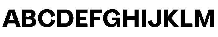 Radial Bold Instance Font UPPERCASE