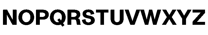 Radial Bold Instance Font UPPERCASE