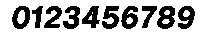 Radial BoldItalic Font OTHER CHARS