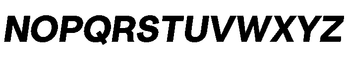 Radial BoldItalic Font UPPERCASE