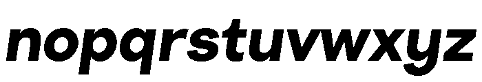 Radial BoldItalic Font LOWERCASE