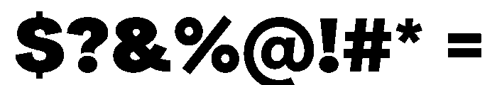 Radial Heavy Instance Font OTHER CHARS