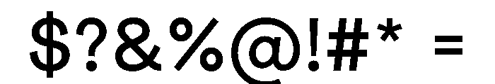 Radial Regular Instance Font OTHER CHARS