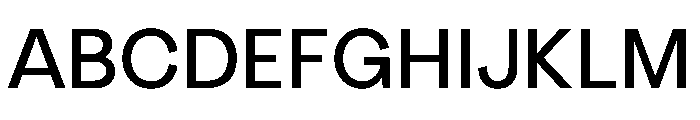 Radial Regular Instance Font UPPERCASE