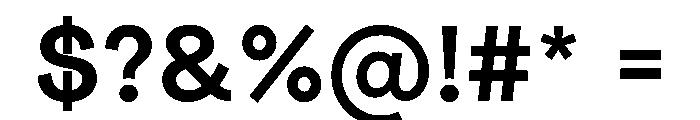Radial SemiBold Instance Font OTHER CHARS