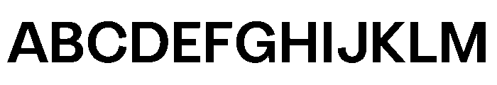Radial SemiBold Instance Font UPPERCASE