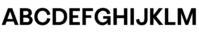 Radial SemiBold Font UPPERCASE