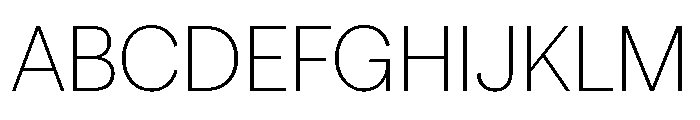 Radio Grotesk Thin Font UPPERCASE