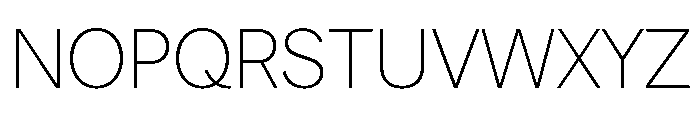 Radio Grotesk Thin Font UPPERCASE